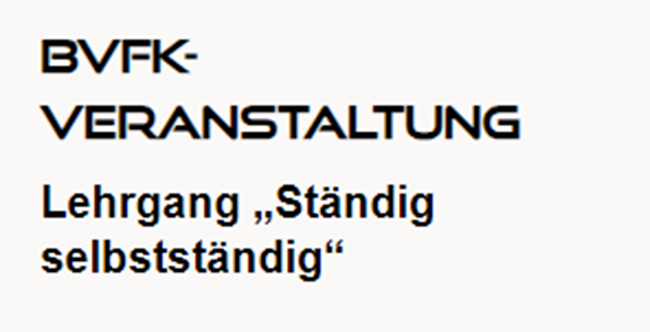 FilmInitiative's tweet photo. Wer Interesse &amp; Zeit hat, am 18.10.2023 findet die Veranstaltung "Ständig selbstständig" statt. Für BVFK Mitglieder ist die Teilnahme kostenfrei, für Nichtmitglieder wird eine Teilnahmegebühr erhoben. 

Mehr Infos findet Ihr 👉 https://t.co/gQj2SJa1FI

#seminar #veranstaltung #tv https://t.co/Ae4YzlOT7Q
