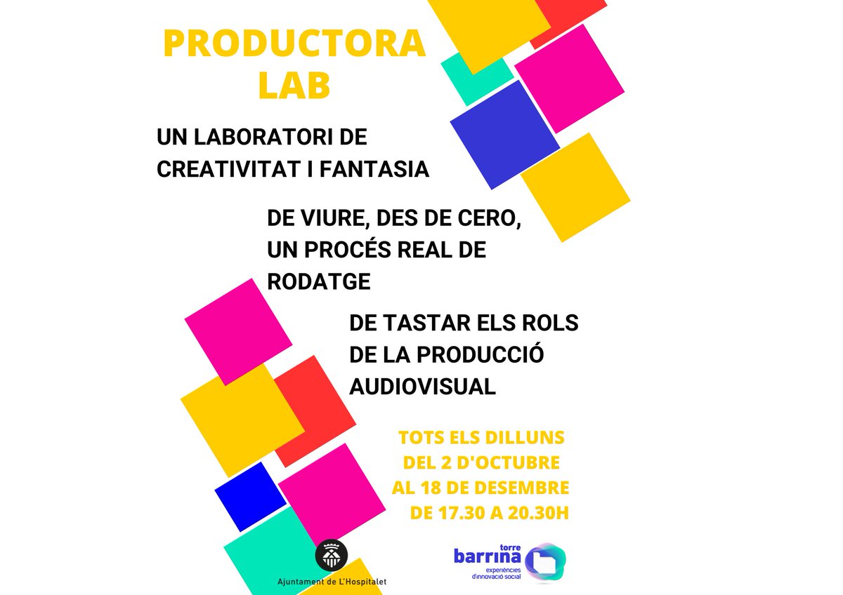 torrebarrinalh's tweet photo. 🎞️Vols ser protagonista del #ProductoraLAB?
🎬 Convertim #TorreBarrina en un laboratori d'experimentació audiovisual a través de l'assaig i l'error.
🚨 Inscripcions + info ▶️https://t.co/ha6S0Hhi7H https://t.co/cIRetRi12k
