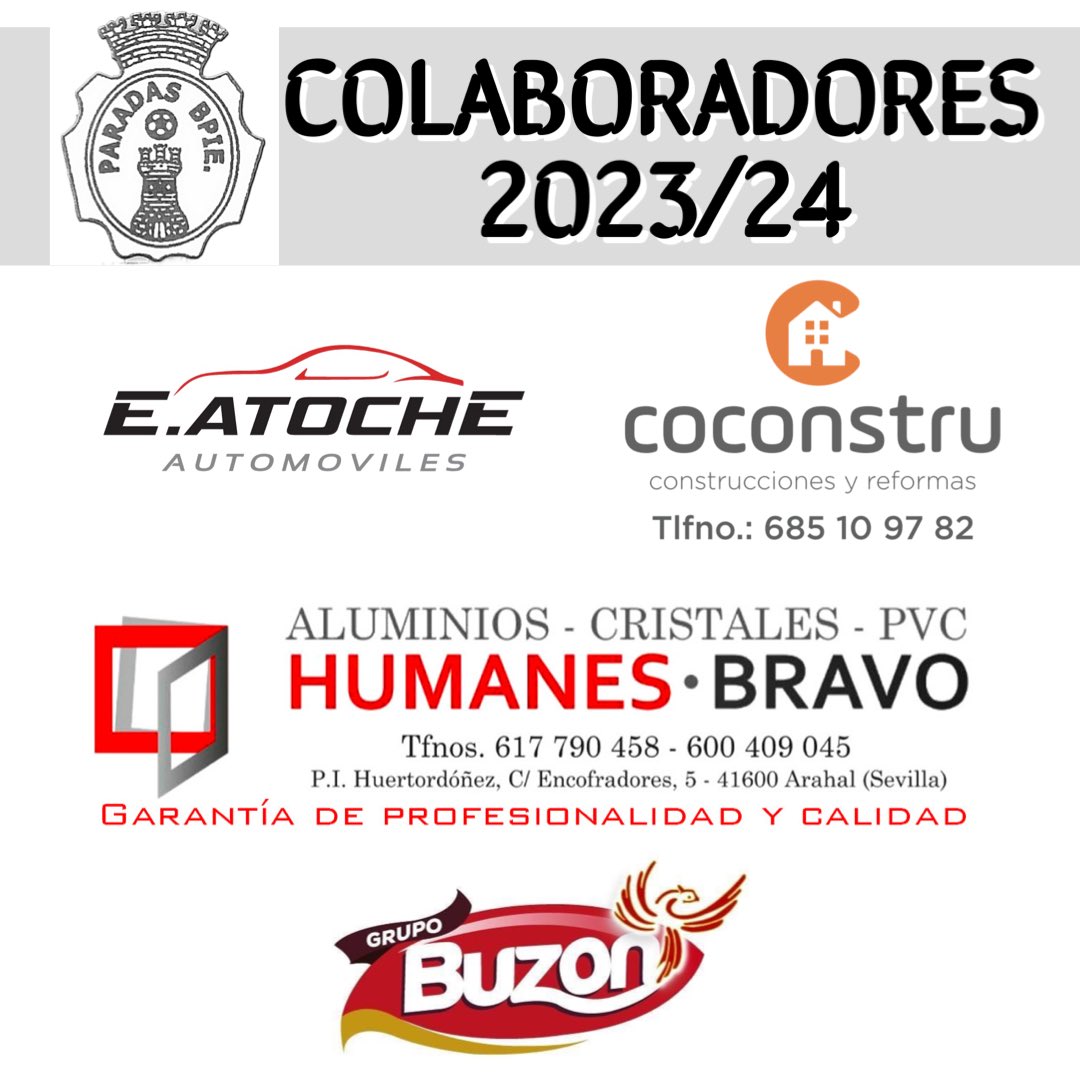 VTParadas's tweet image. COLABORADORES TEMPORADA 2033/24