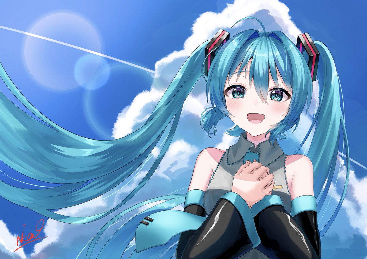 初音ミク 「あおちょっとでふぉよわーさんさんまんにんなのでふおよーしてくらはいその2 」|Nika○のイラスト