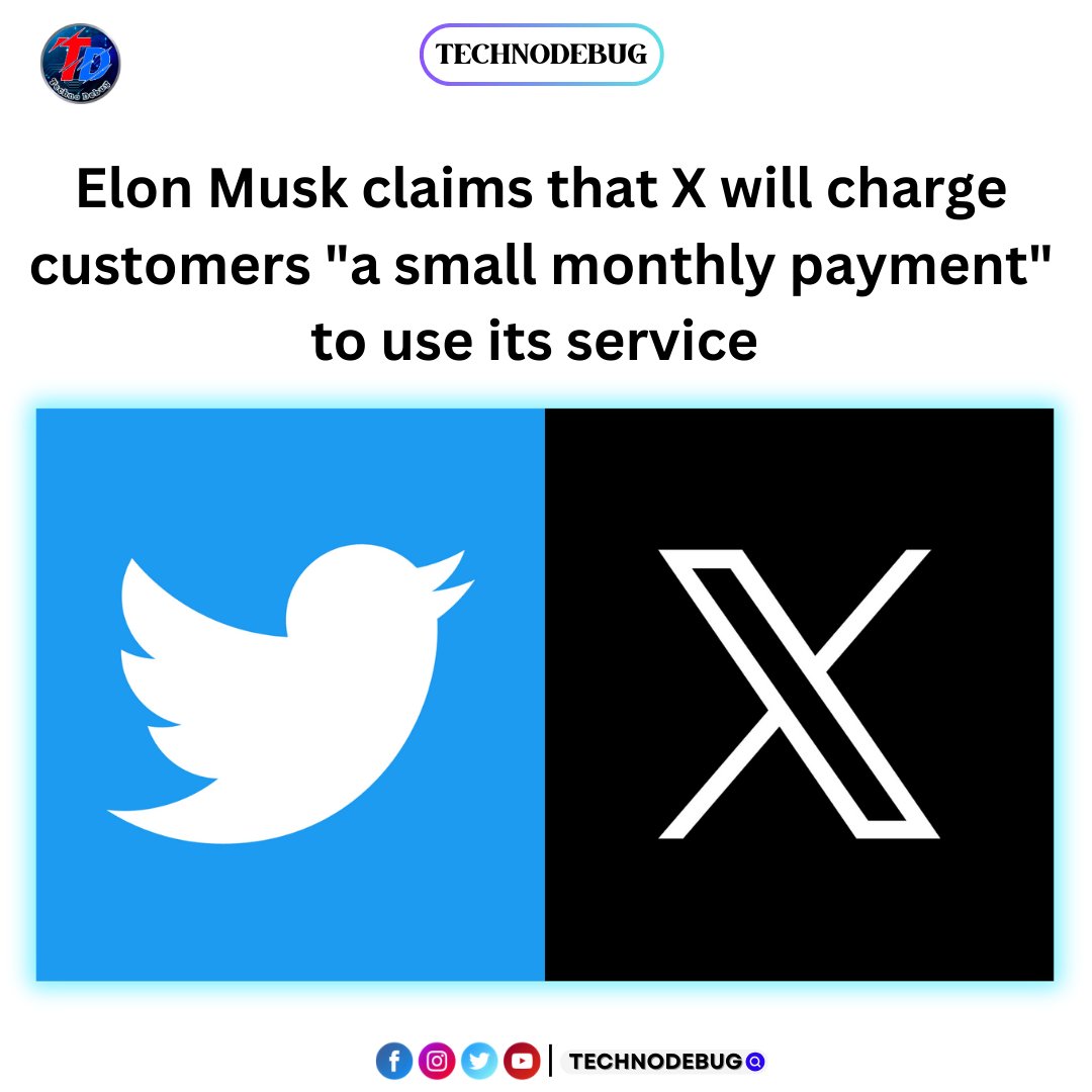 TechnoDebug's tweet image. X New Update Pay And Use Its Service
.
.
.
.
#technodebug #Twitter #Xapp #TrendingNow #bigupdate #payanduse #ElonMusk