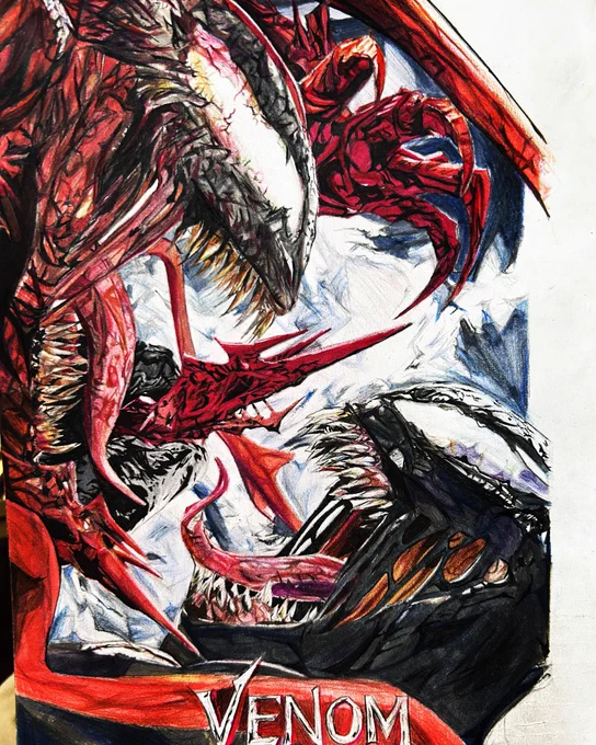 ヴェノム(加工かけてます)#模写 