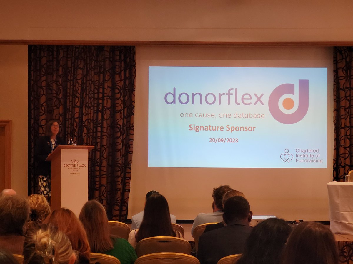 Thank you to our headline sponsor @donorflex for supporting our conference this year, and for reminding us of the importance of data! If you're at conference, please do drop by their stand and have a chat with them #datainfundraising #headlinesponsor #northwestconference