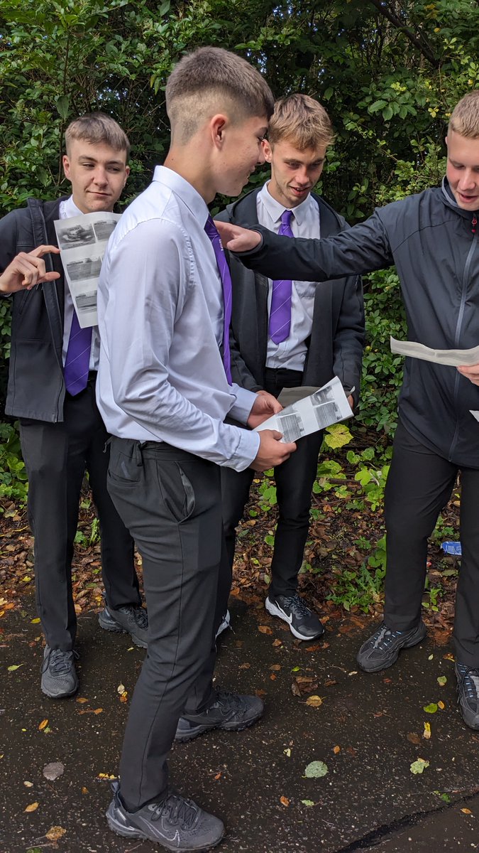 Apprenticeship Class learning about John Muir and the creation of the National Park system. We walked through the woods around Wallace Monument as part of the learning.