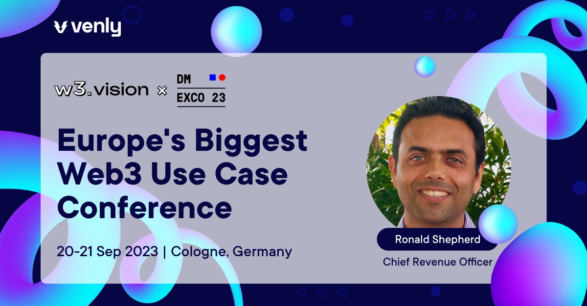 🚀 <a href="/RonShepherd/">Ron Shepherd</a>, our Chief Revenue Officer, is joining w3.vision x DMEXCO organised by <a href="/w3_fund/">w3.fund</a>, Europe's Biggest Web3 Use Case Conference. With 15+ years of experience, Ron's your go-to Web3 expert. Ready to supercharge your project? Connect with Ron today! 🌐💼