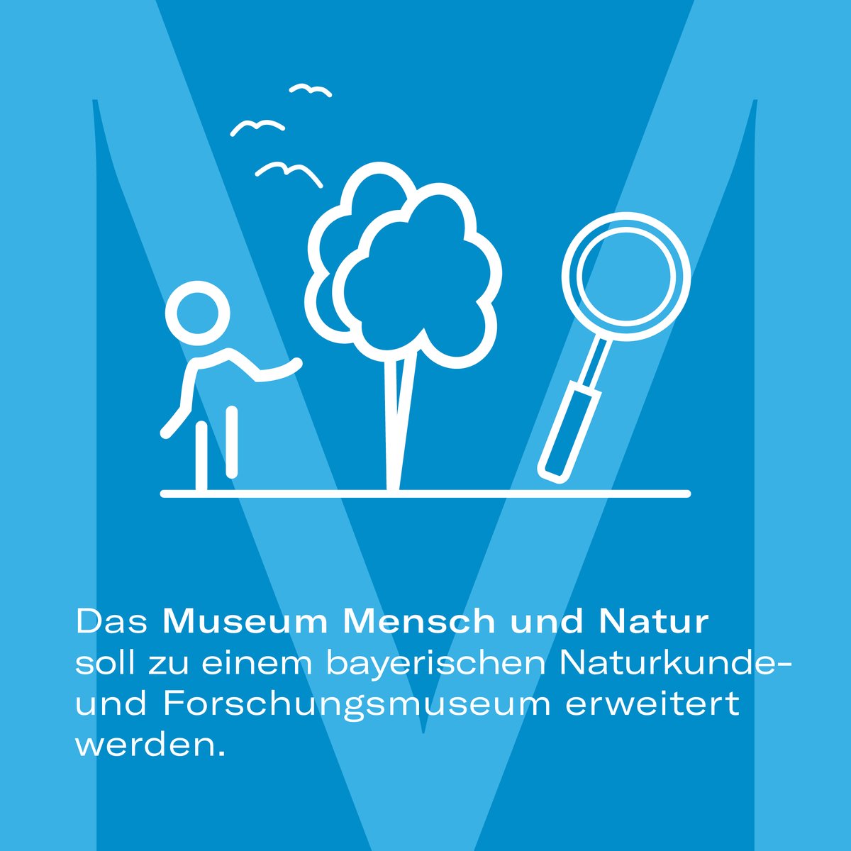 StMWK_Bayern's tweet photo. Das #Museum Mensch und Natur (MMN) wird zu einem bayerischen #Naturkunde- und #Forschungsmuseum weiterentwickelt. Dank eines Ersatzneubaus soll das MMN offenbleiben, bis der #Neubau für das #Naturkundemuseum #Bayern errichtet ist. 👍 https://t.co/3IepHV7WFP