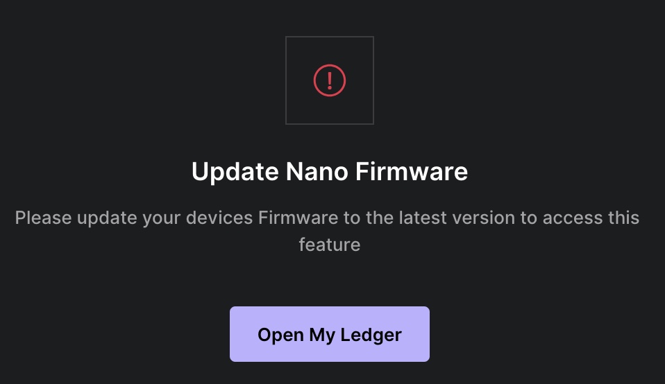 So <a href="/ledger/">Ledger</a>, you prevent users from spending their crypto now if they don't comply with updating to the newest firmware containing the "optional" ID-based key recovery shenanigan.