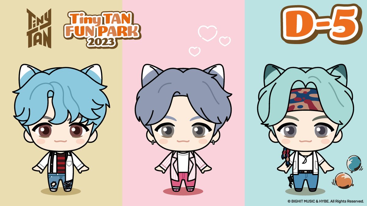 bn_funpark's tweet photo. ⋰
🩷💛🩵#TinyTAN_FUNPARK🩵💛🩷
  池袋会場 9/29(金)OPEN
⋱

イベント開催まであと5日！！

D-5
#SUGA

👇特設サイトはこちら
https://t.co/1CS7DJ92iw
#TinyTAN #TinyTAN_FP https://t.co/lYD21Bw4J0