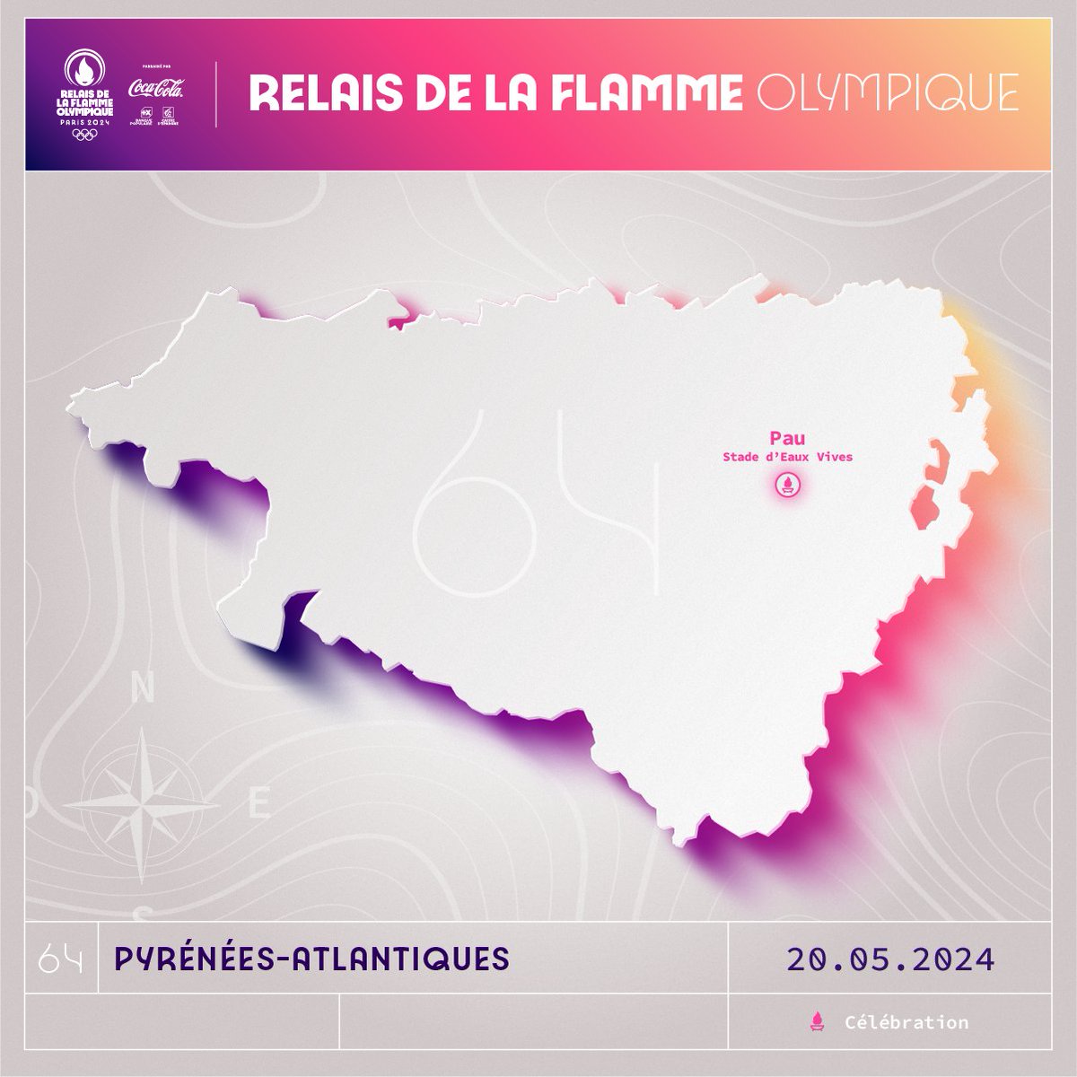 XavierLalande's tweet photo. Dans 8 mois, jour pour jour, la flamme olympique passera par @Ville_Pau !
Une occasion unique de célébrer l'olympisme, ses valeurs, et nos territoires riches de sportifs de très haut niveau à commencer par @TonyEstanguet !
#PortonsLaMagieDeLaFlamme #Paris2024 #aucoeurdelafete https://t.co/cdlxc3owQR