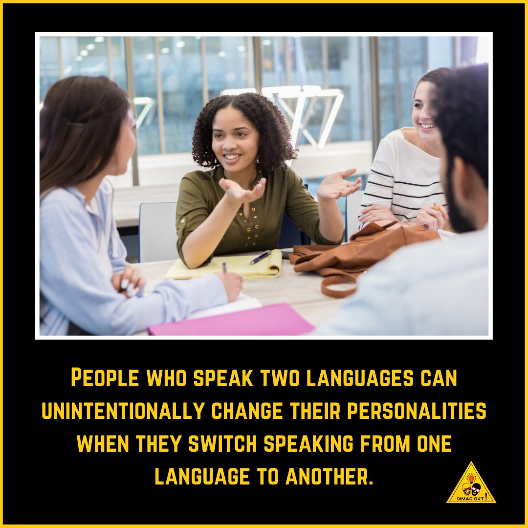 dimag_out's tweet image. People who speak two languages can unintentionally change their personalities when they switch speaking from one language to another.
.
.
.
.
.
#people #twolanguages #speaking #facts #amazingfacts #weird #weirdfacts #dimagout😝