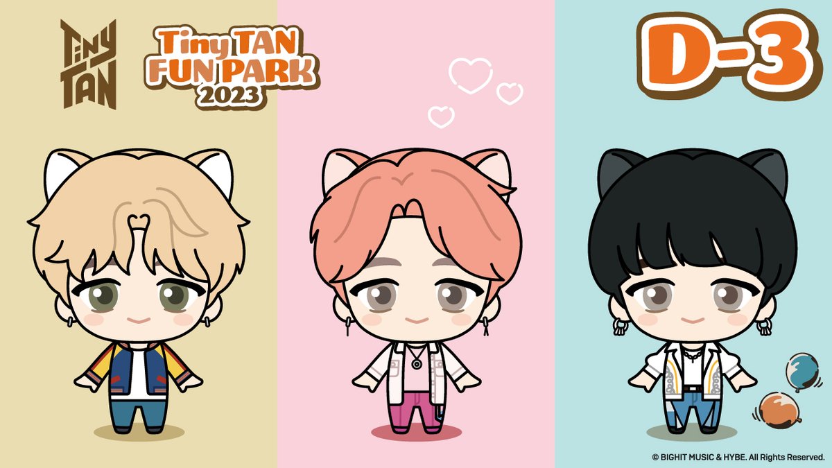 bn_funpark's tweet photo. ⋰
🩷💛🩵#TinyTAN_FUNPARK🩵💛🩷
  池袋会場 9/29(金)OPEN
⋱

イベント開催まであと3日！！

D-3
#Jimin

👇特設サイトはこちら
https://t.co/1CS7DJ92iw
#TinyTAN #TinyTAN_FP https://t.co/uXAwDyGlmb