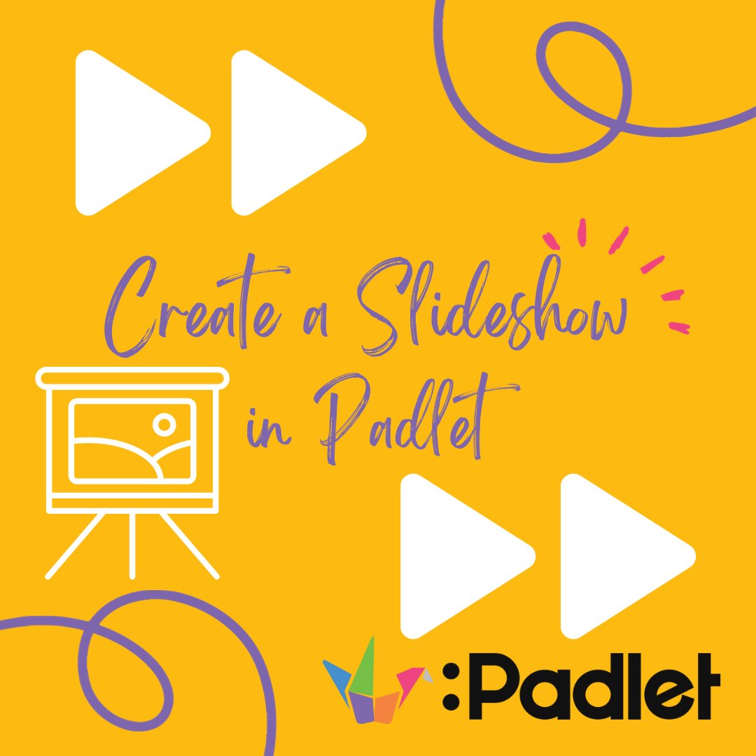 🎥Have you tried the Slideshow feature in Padlet? 

📌After the students have posted their ideas, click the PLAY button to 🪄 magically turn it into a presentation. 

Learn more here: alicekeeler.com/2023/09/20/pad… 

#edtech <a href="/padlet/">Padlet</a>