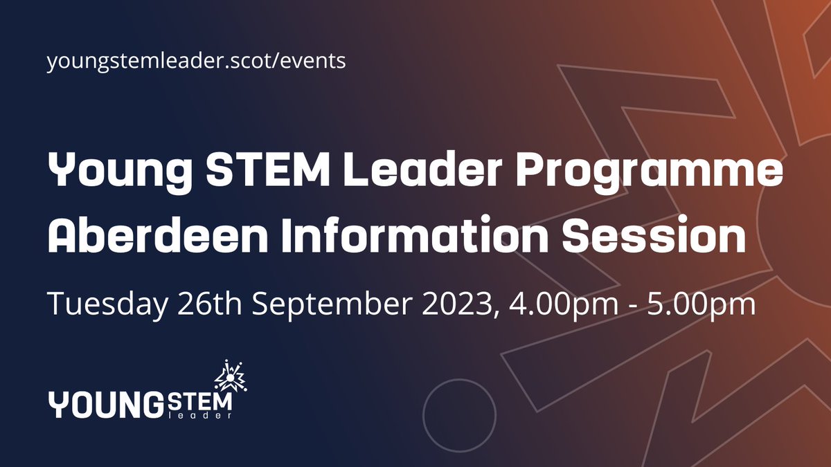 Great opportunity here for Aberdeen schools and community groups - Want to know more about the Young STEM Leader Programme (YSLP), an exciting leadership award which aims to spark greater interest and participation in STEM. Sign up here➡️tinyurl.com/822afrtk