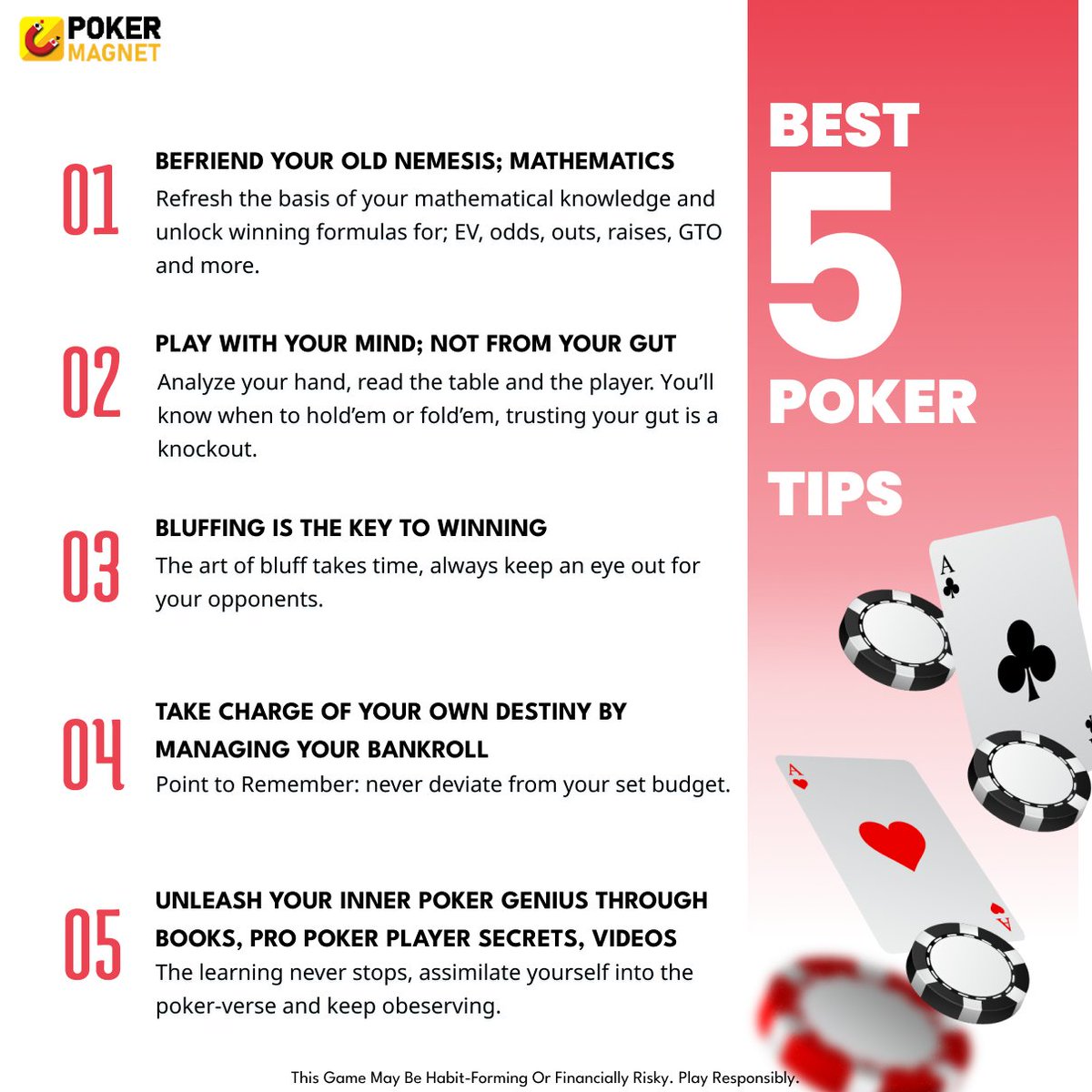 MagnetPoker's tweet photo. 🎯 Master Your Poker Skills with Magnet Guru's Top 5 Tips! 🎯🃏 Unlock your poker potential with Magnet Guru's expert advice! 🌟🚀

Show your skills on our platform: https://t.co/naWxAats2I

#PokerMagnet #MagnetGuru #PokerTips #TipOfTheWeek #ConcentrationBoost #FocusPower https://t.co/cvEERHpp0q