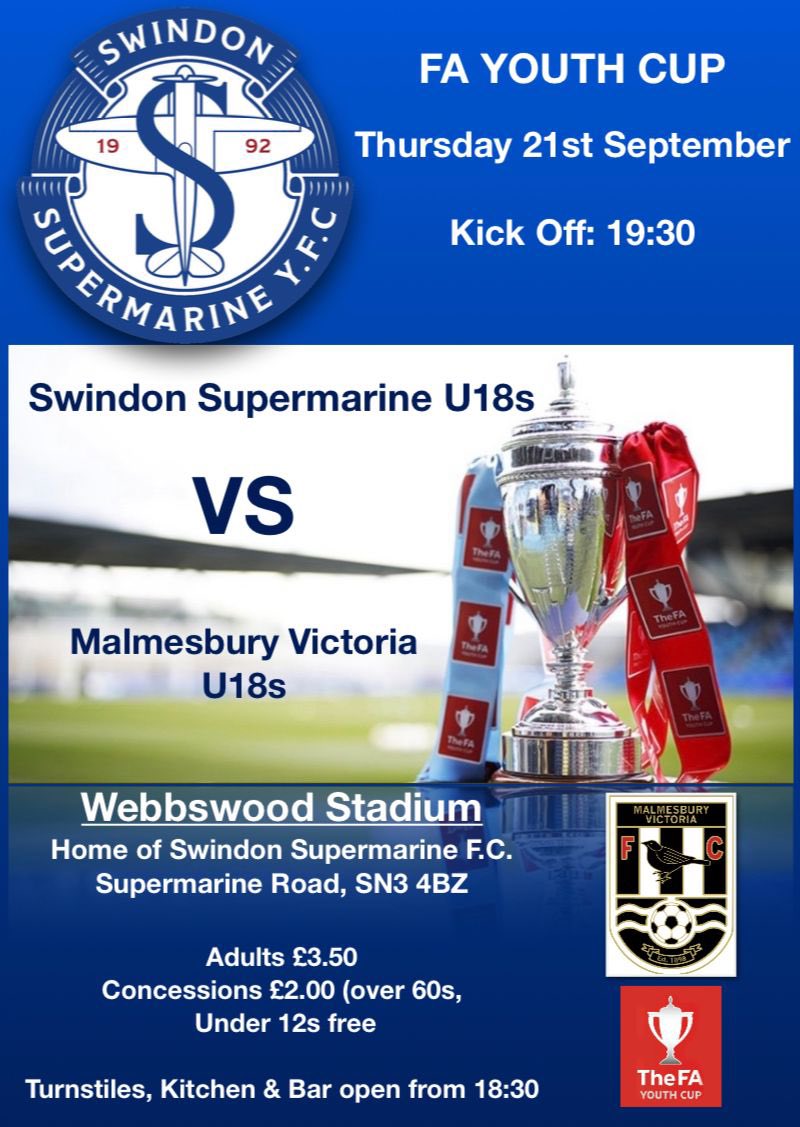Swindon Supermarine Youth FC U18s SWC tweet media