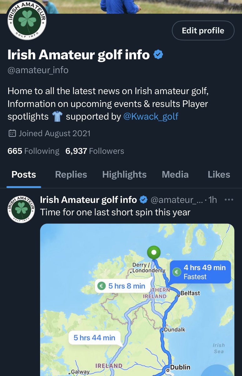 Irish Amateur golf info tweet media