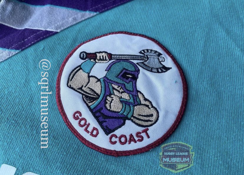 AdelaideRamPage's tweet image. For all you jersey nerds out there, behold.. 

The 1996 Gold Coast Gladiators jersey, and full kit! 

A contact of mine (insta @sqrlmuseum) has unearthed the absolute goldest of Gold Coast gold here, via Jeff Muller! 

You don’t get rarer than this, rarer than a Twal try..