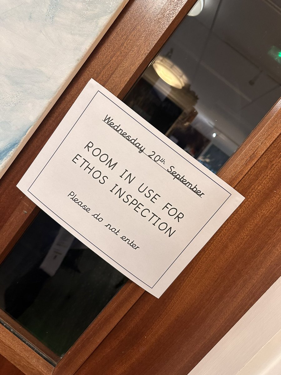 Our newly appointed ethos team are conducting a pupil inspection today which will help them carry out their roles during this year. They started by overseeing worship and are now visiting classes to watch RE lessons. #pupilleadership #APlacetoBECOME