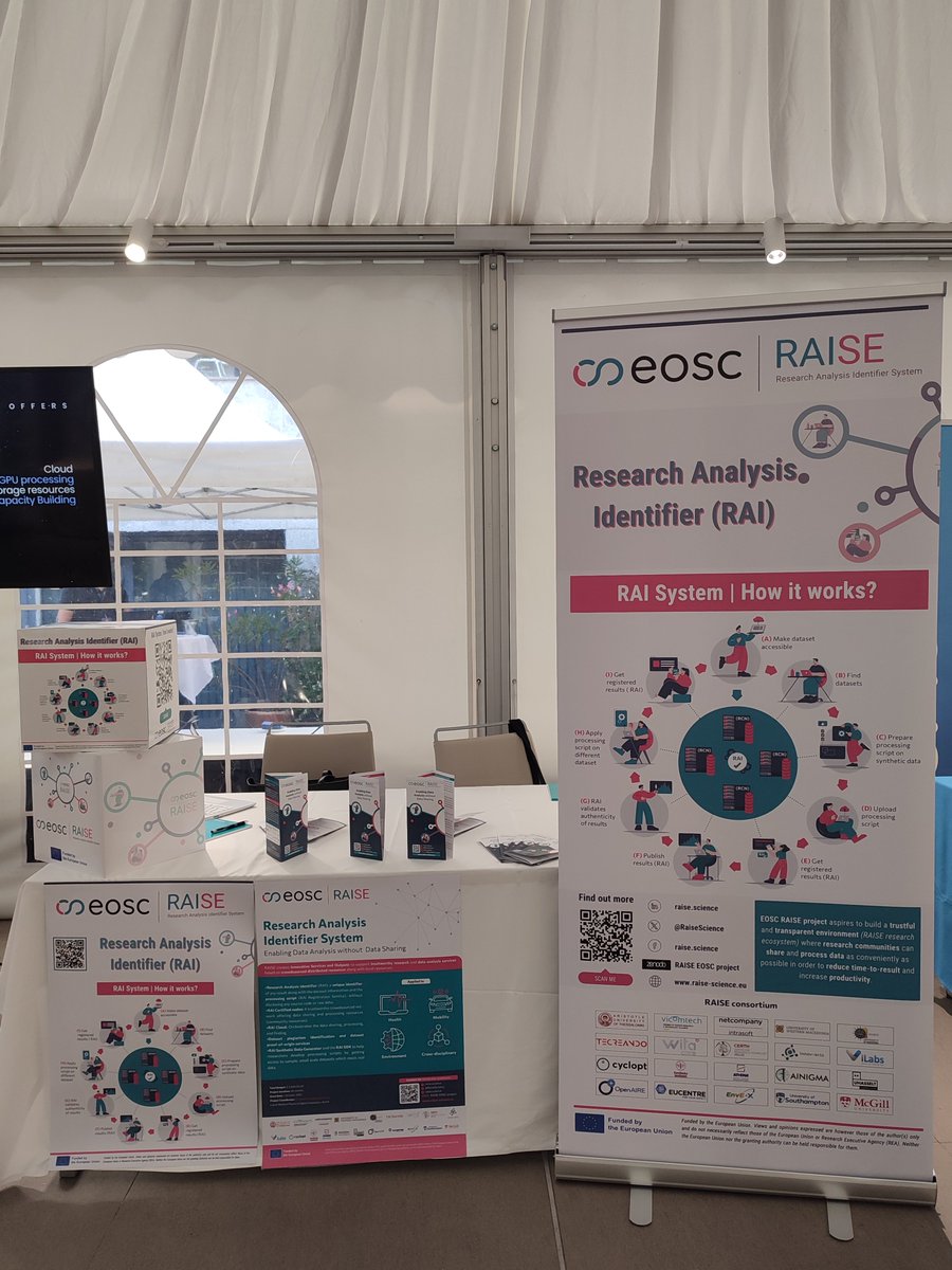 RaiseScience's tweet photo. ๐ข#EOSCsymposium23
#RAISEproject is present at Exhibition Booth #9! Thrilled to share with you all about the Research Analysis Identifier System (RAI)! ๐
#RAISEproject #EUresearch #datasharing #DataScience #openscience #opendata https://t.co/N3WK33F0tQ