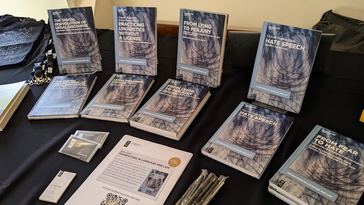 dg_mouton's tweet photo. The ILLA general conference has officially kicked off in beautiful Kraków. We're happy to be a part of it and proudly present our “Foundations in #Language and #Law” book series.
📚 https://t.co/nlXfzTiDuB
#Linguistics #LanguageAndLaw #LegalLinguistics https://t.co/qSpfTB5QI4