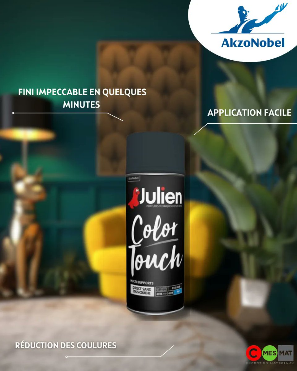 CmesMat_Expert's tweet image. Transformez vos meubles en un clin d'œil avec l'aérosol Color Touch de JULIEN ! Fini impeccable, pas de coulures, pas de sous-couche nécessaire. Facile et professionnel !
A retrouver ici▶️ buff.ly/48dnkSa 
 🎨 #Julien #ColorTouch #DécoFacile