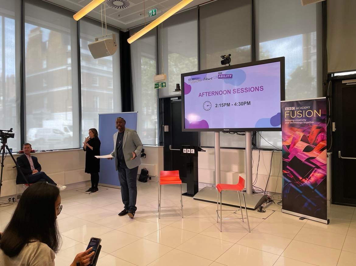 BBCAcademy's tweet image. And we’re live, welcome to the Disability Journalism Forum Conference 2023!

Today’s event is brought to you by @DisJournoForum along with @BBCAcademy Fusion, @BBC_Ability and @NewsUK.

Conference host @_JordanJBryan, co-chair of the @DisJournoForum, opens #DJF2023 proceedings!