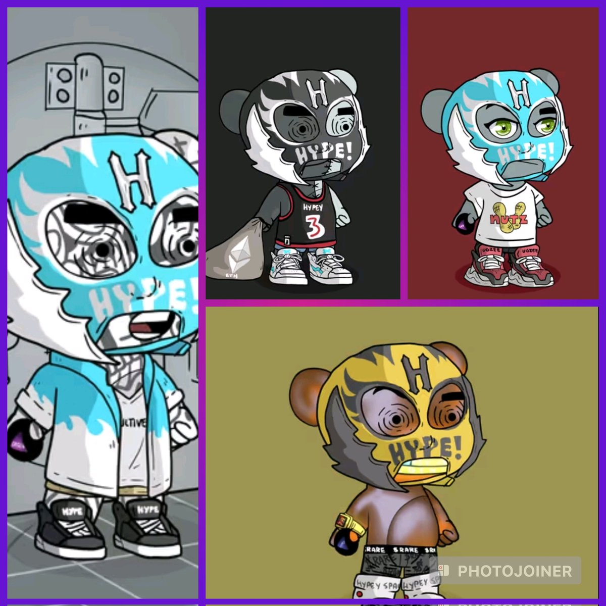 BSilindariu's tweet photo. #ONEDAY #onetrait
@Hype_lfg #Wrestlers stated a #Lucha #Libre tournament. 
Let's enjoy the #Games.
Get your #Warriors at: 
https://t.co/8vAaCHdHPj…

 Created with 💛 by @SuperRare_Bears and @MattisWithdrawn. https://t.co/EMREwTUx55