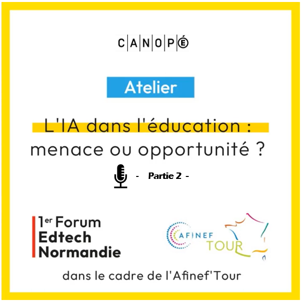 🎧Et voici la partie 2⃣ audioblog.arteradio.com/blog/192127/po… lors du 1er forum @EdtechNormandie @jbayet  nous parle 🎙️ de #didactique et #algorithmes chez @EDUCLEVER  et @batier d'@T_EvidenceB de traitement de données📊 et d'actions ciblées 🎯 auprès des élèves 👩‍🎓 #adaptivelearning ⏱️11 min