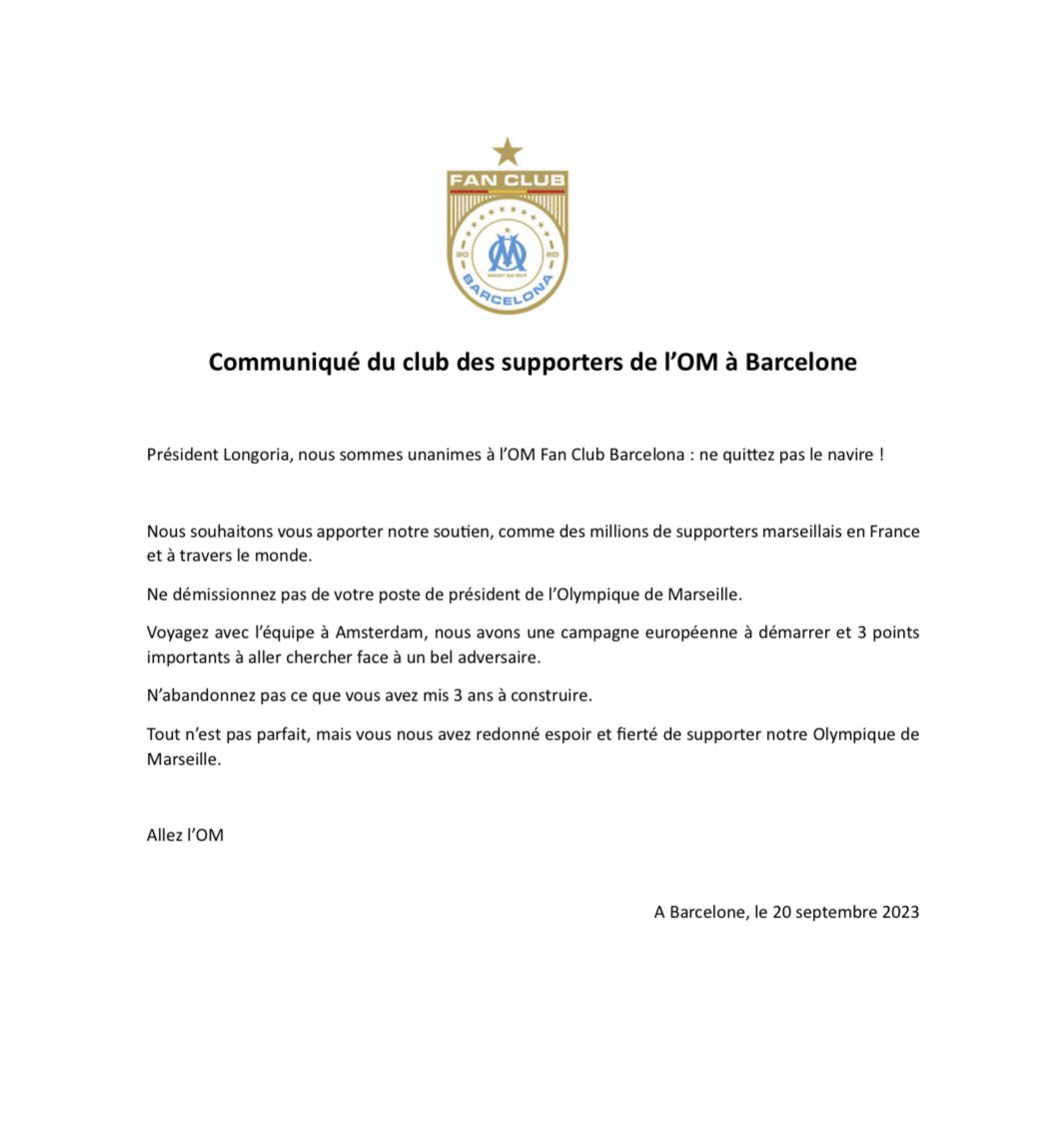 OM Fan Club Barcelona tweet media