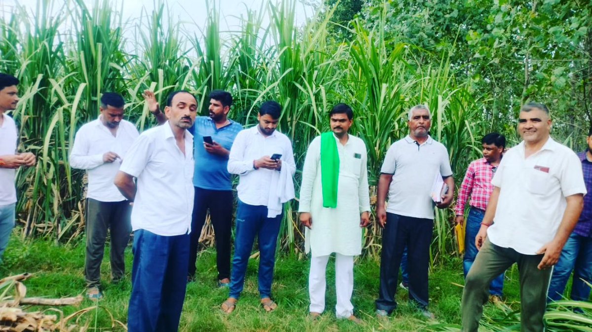 RahulAhBKU's tweet photo. #मुजफ्फरनगर 
#खतौली_तहसील के गांव नगली और भैंसी के किसान और प्रशासन बिजली के बड़े टावर को लेकर आमने सामने थे, मौके पर जाकर प्रशासनिक अधिकारियों से बातचीत कर मामले को निपटाया, और किसानों को उचित मुआवजा देने पर सहमति बनी
@RakeshTikaitBKU @OfficialBKU 
@AnujSinghBKU @Shubhamrathiji https://t.co/kHSTdjXW53