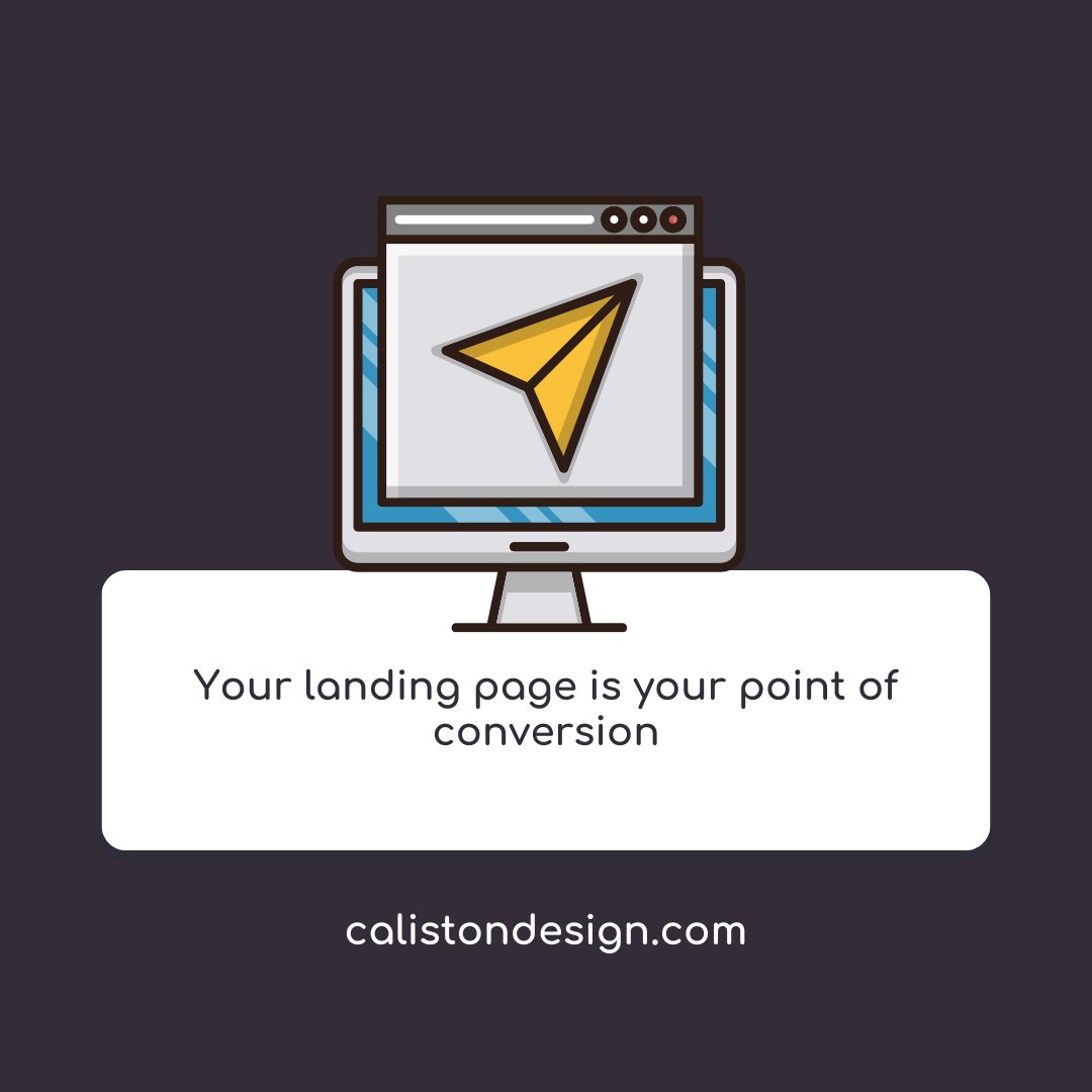 CalistonDesign's tweet photo. Your landing page is your point of conversion – it’s a stepping stone, and time is short. With precious seconds to hook your potential lead, ensure you’re adhering to these simple practices for nailing your landing page design. 

🌏https://t.co/JXBDKOqkz5 https://t.co/8nd0omK1wB