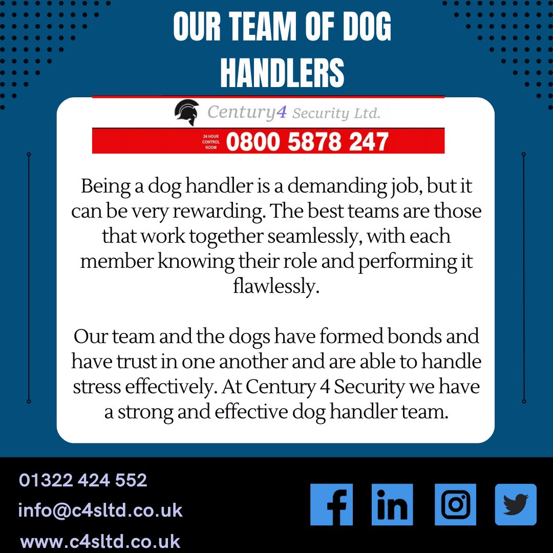 CyberSecurityF4's tweet photo. If you're looking for a reliable dog unit to protect your premises then look no further than Century 4 Security!

#doghandling #securityservices #century4security #securityindustry #uksecurity #mannedguarding #k9security #keyholding #alarmresponse #mobilepatrols #mobilesecurity https://t.co/vYQKXeI2XP