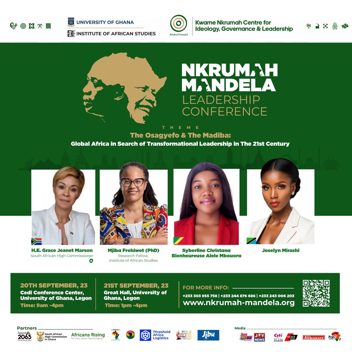 The beginning of the new dawn in Africa Is here Nkrumah Mandela Leadership Connference 23

#NMLC23
#GlobalAFRICA
#SearchingForTransformationalLeadershipinthe21stCentury