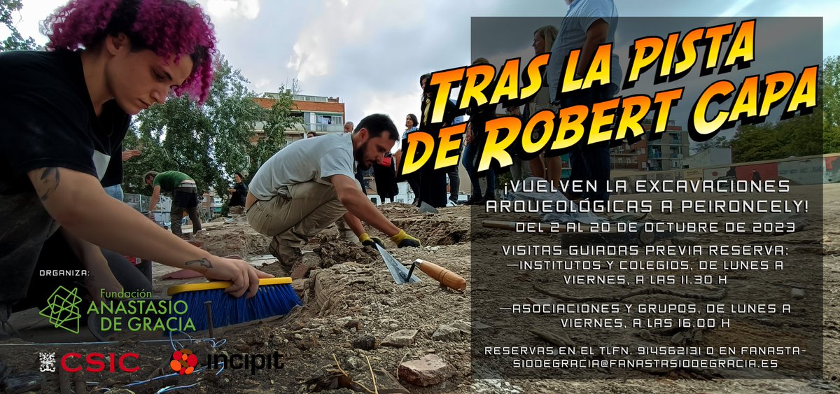 FundacionLito's tweet photo. TRAS LA PISTA DE ROBERT CAPA
🔴El 2 de octubre, bajo la dirección de @GuerraenlaUni y la colaboración de @IncipitCSIC, iniciamos nueva campaña arqueológica en #ENTREVIAS.

🔴Habrá visitas guiadas para estudiantes, asociaciones y grupos. 

🔴+Info, en la imagen 👇 https://t.co/B9WaIPCbR5