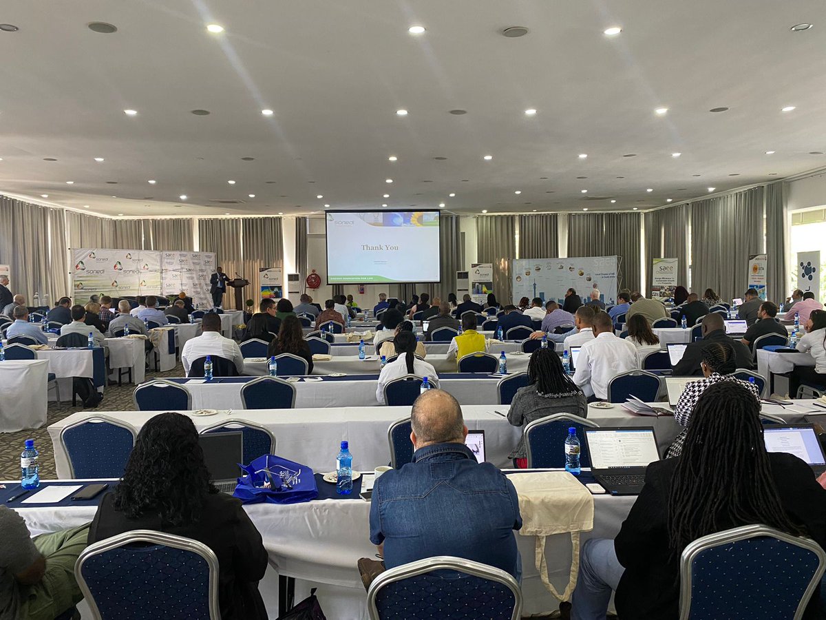 litha02's tweet photo. Today we are attending the 2023 SAEEC 18th Annual Conference. 

Our client, SANEDI is the Co-Host with the SAEEC of the conference, with various stakeholders attending.  

The 2023 Theme is Energy Efficiency in Sustainability and Development Goals. https://t.co/HOudRgldY2