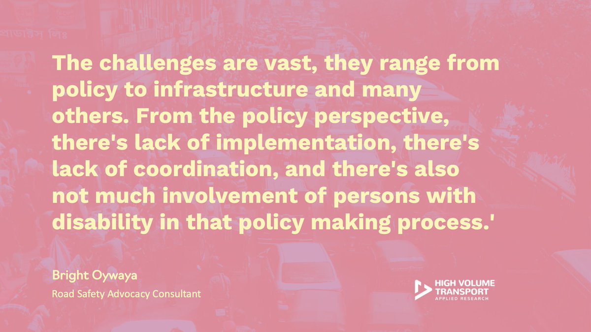 Transport_Links's tweet photo. 🎧 Next up on our podcast #reimaginingmotion is @oywayab, a passionate advocate for #roadsafety. Bright spoke of the barriers people with disabilities face on public transport globally, with a focus on her home, #Kenya. https://t.co/FFJzPqubnU