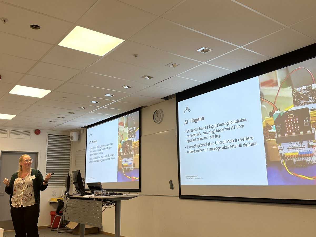 Siv Aalbergsjø presented MASCOT at the TEQ21 project, focussing on computational thinking in teacher education <a href="/OsloMet/">OsloMet</a> <a href="/forskningsradet/">Norges forskningsråd</a>