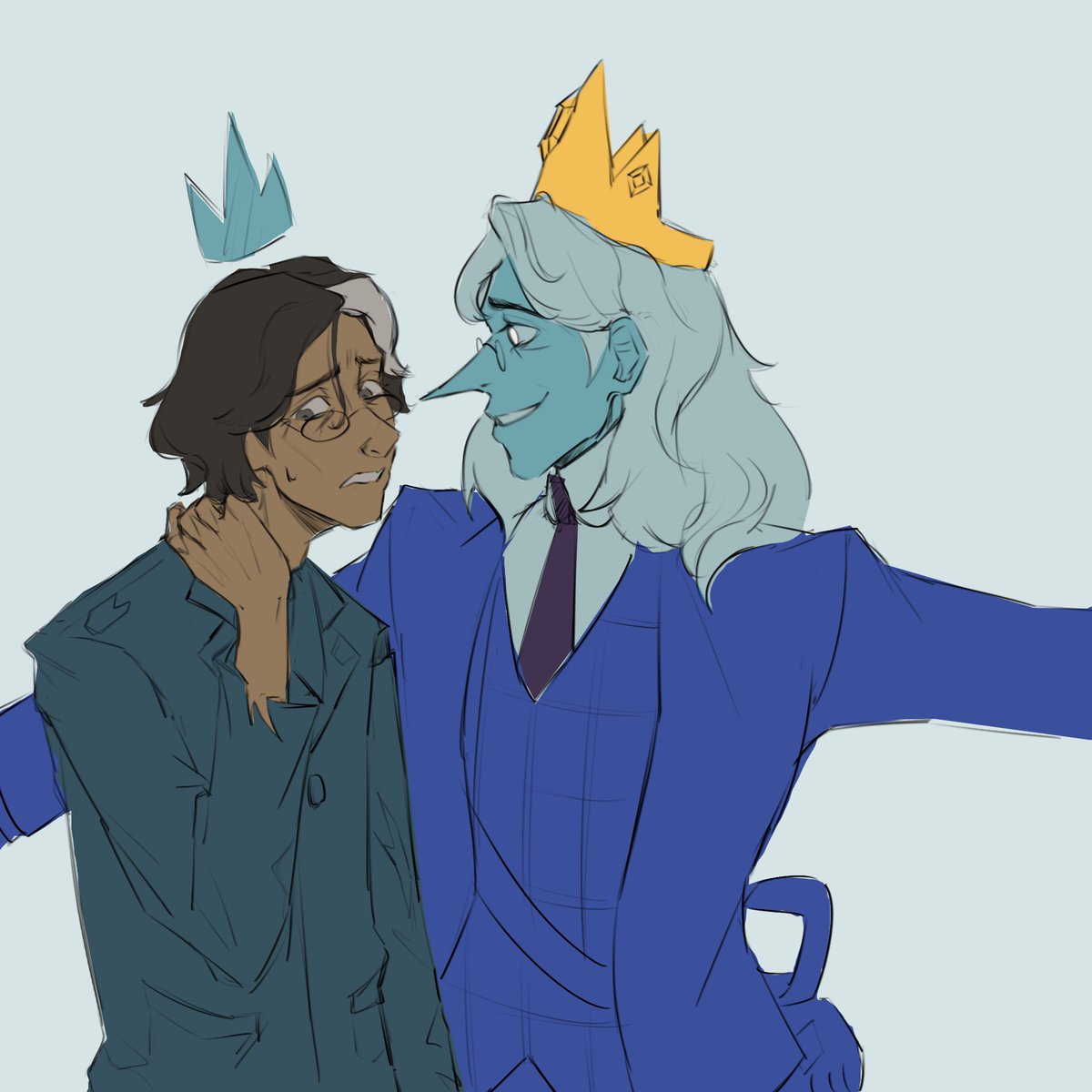 friedeggfr's tweet photo. this last ep was so good i needed to draw something in its honor 
#fionaandcake #iceking #wip https://t.co/nQOQFy6jqM