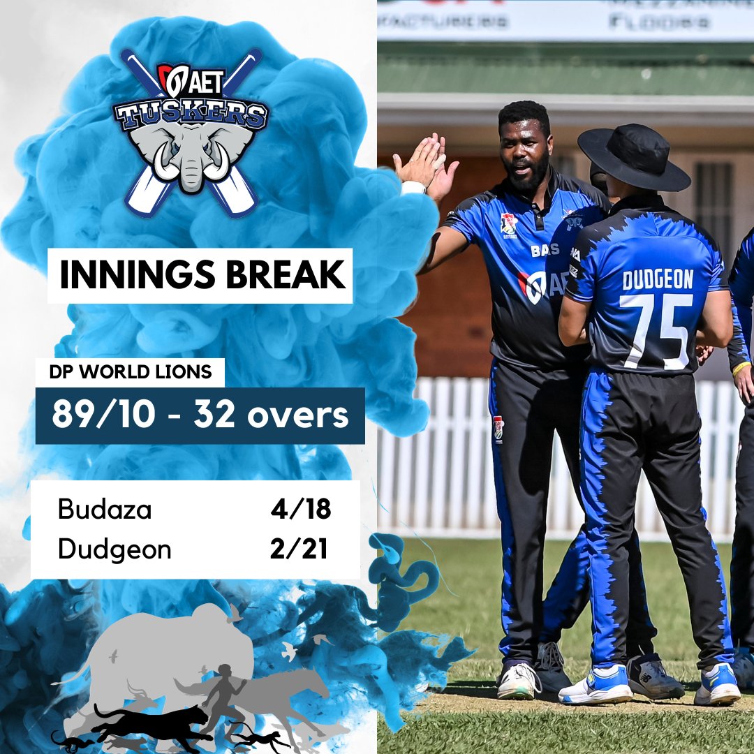 Budazi picked up the last wickets to close off the innings 🐘 . . . #WeAreTuskers #DivisionOne #CSAOneDayCompetition #AETTuskers