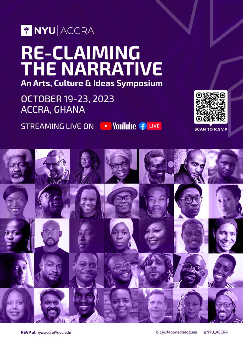 Did you know Accra has been designated the UNESCO World Book Capital for 2023?

Well, we are thrilled to invite you to the upcoming NYU Accra Literary Festival, where the magic of literature, culture, and ideas come together to ignite your imagination. 

1/2 🧵