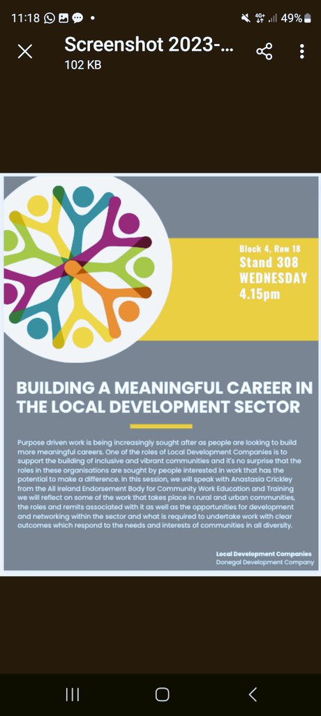 Looking forward to discussing how a career in #communitydevelopment in rural and urban contexts can contribute to building sustainable and empowered communities @theILDN @CommWorkIreland @DeptRCD