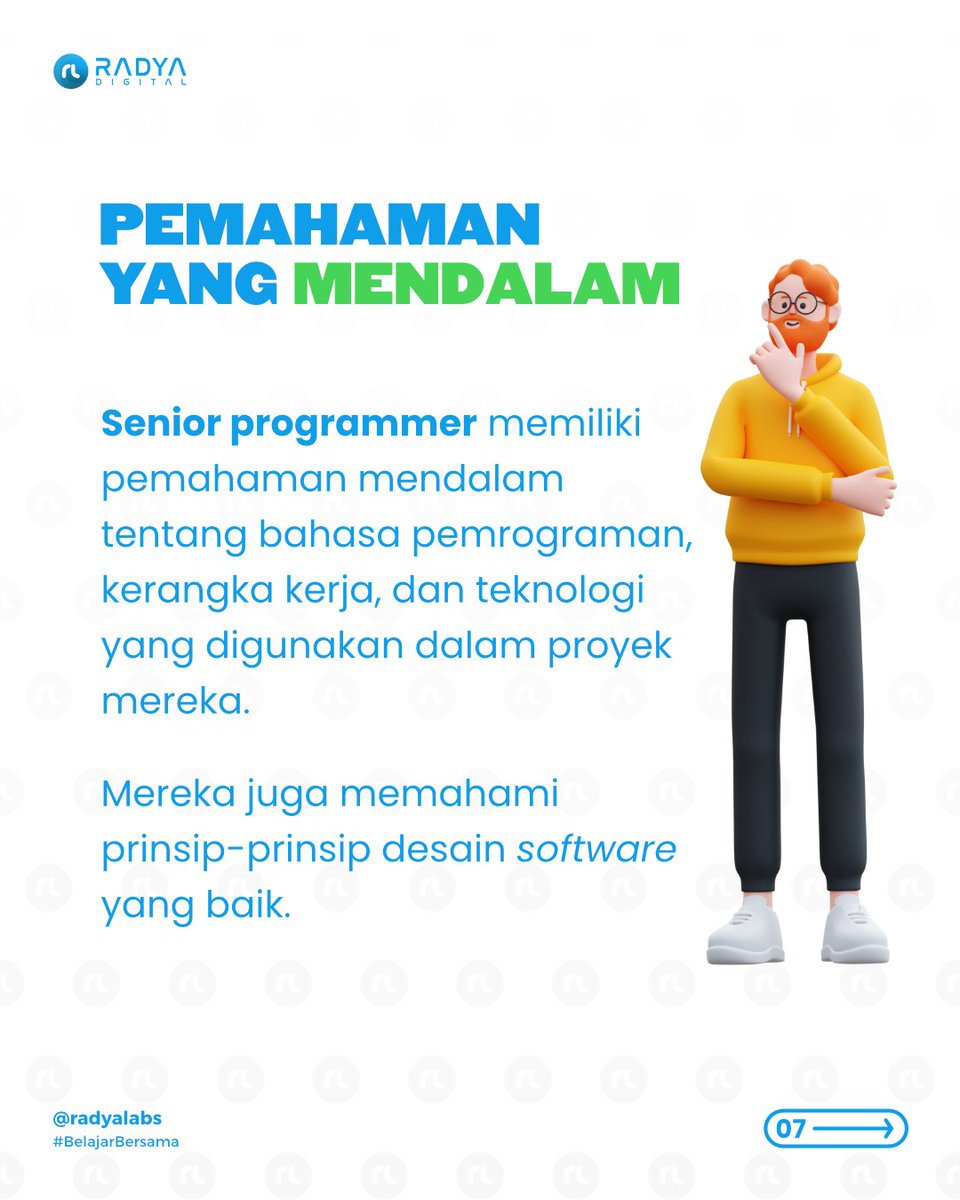 radyalabs's tweet image. Ayo, kita kenali mereka lebih dekat! 💻🚀

#radyadigital #programmerindonesia #seniorprogrammer