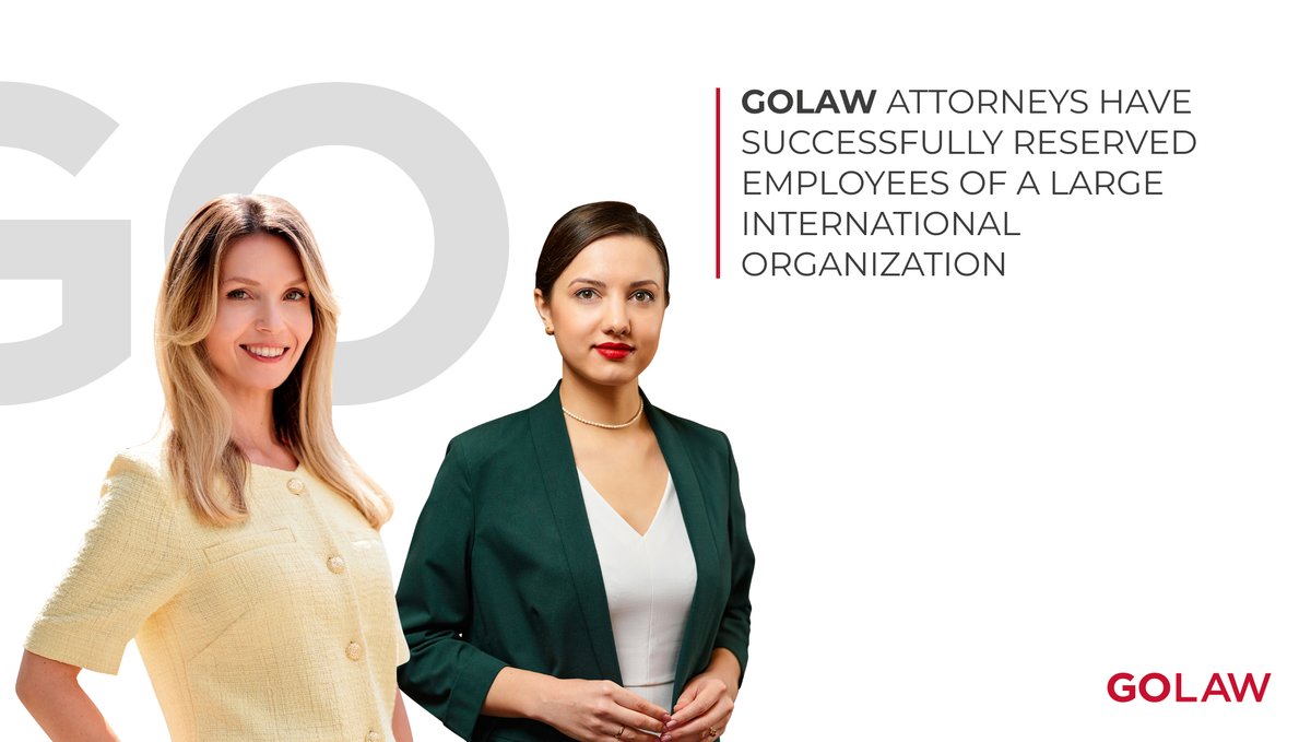 As a result of the team's successful work, our client received an order from the Ministry of Economy of Ukraine to reserve its employees liable for military service and grant them a six-month deferral from military service.

Learn more 👉 cutt.ly/qwcLmPZl