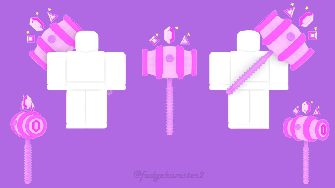 Fudgehamster2_'s tweet photo. 🌟Nitro Booster themed Hammer Accessory for a commission! 😊

💫#ROBLOX #RobloxUGC #RobloxDev #RobloxDevs #robloxart #Blender https://t.co/KjGcwiV7BP