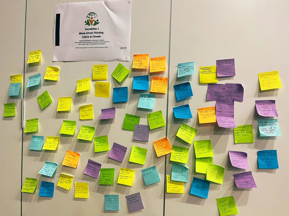 lstevenson2410's tweet image. Some fantastic examples of #WWW and #EBI after spending time looking at #Foundation1 of the #5FoundationsFramework
Absolutely brilliant interaction between schools across @UnitedLearning #Secondary schools. 
#Attendance #Training 
@BEPvoice @KBuccleuchA