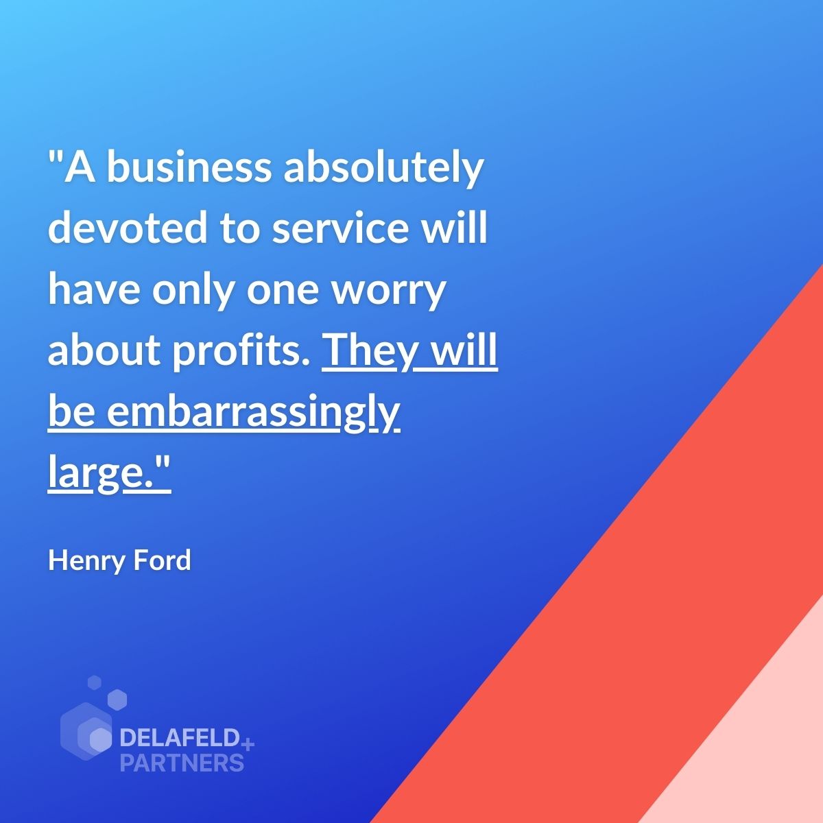 What’s the one measure that we fall back on repeatedly to measure customer experience? The humble - but mighty - Net Promoter Score (NPS). At Delafeld + Partners we look at how customer experience can be improved everywhere we go.