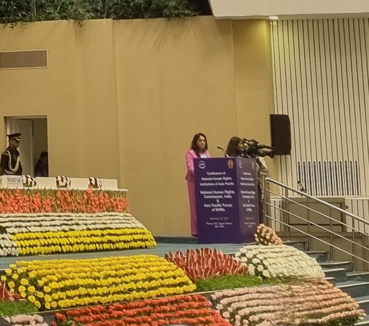 CNDHMaroc's tweet photo. Chairperson of #HumanRightsMorocco
@AminaBouayach extended her special thanks for this support in her opening speech at the conference. 🙏
#APFConference #SupportAndSolidarity https://t.co/mzrms2EUDz