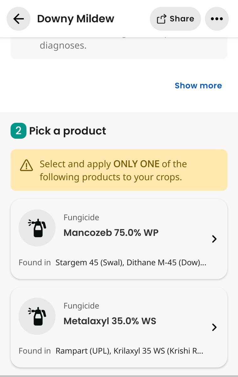 Ideally if you notice something with your crop you should visit the nearest agronomist with a sample. They help identify the issue and prescribe treatment. You may not always have time or are in a far flung area. I find Plantix the most helpful when I can't get to an agronomist.