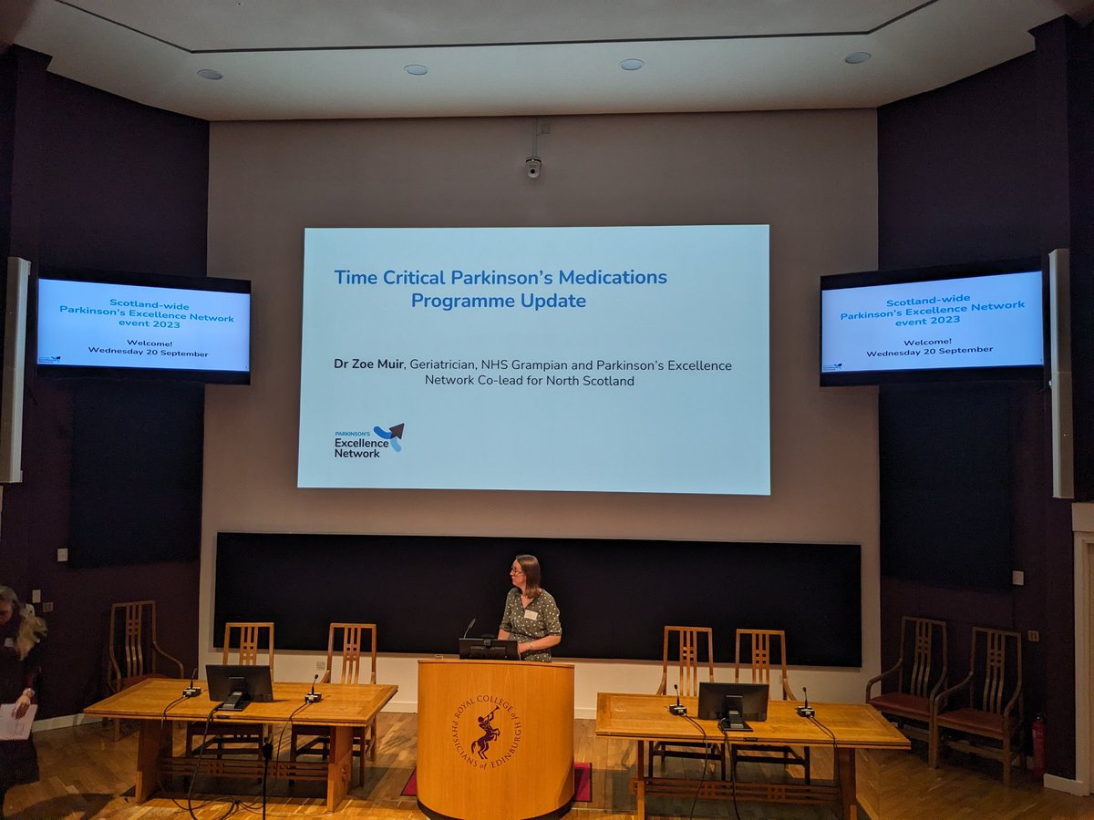 ParkinsonsUKSco's tweet photo. Brilliant to hear from Zoe Muir @NHSGrampian about the importance of the @ParkinsonsUK Time Critical Medication campaign. More info here 👉 https://t.co/zYKktpwJpw https://t.co/a4ETzNdRBu