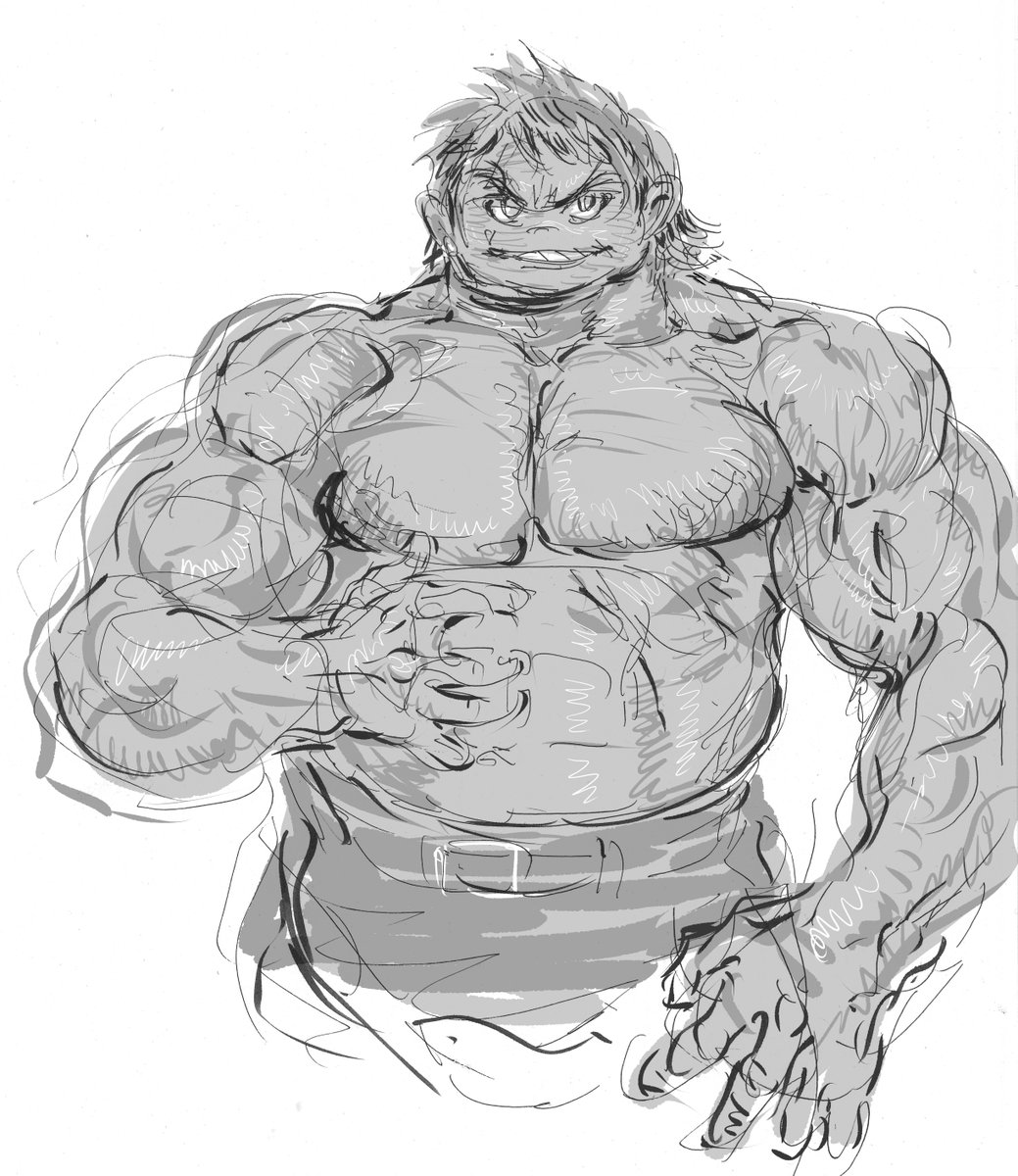 ちょっと前に描いた原作版ムサシの俺バージョン 